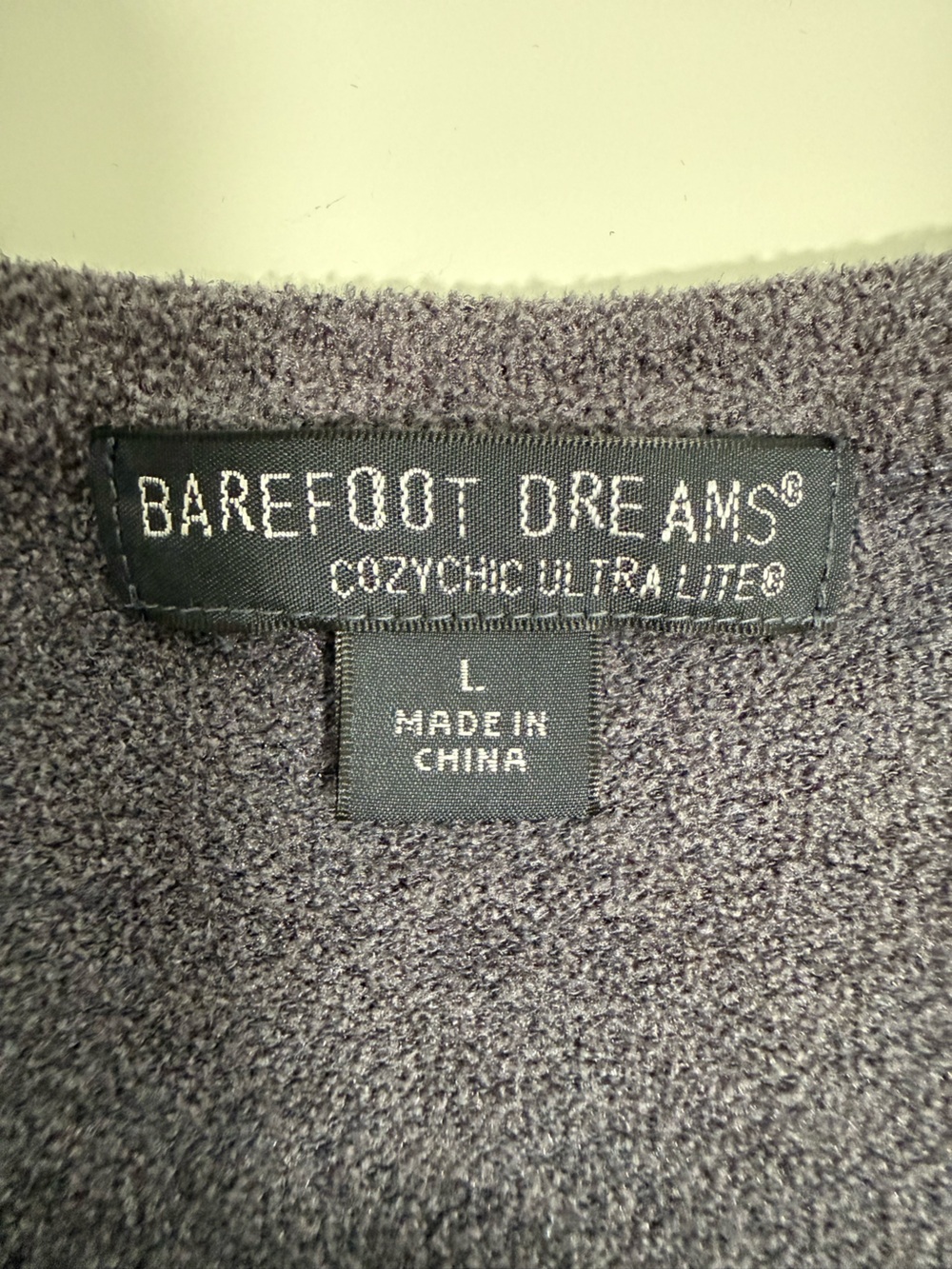 Barefoot Dreams Scoop Neck Short Sleeve Top in Charcoal Gray - Picture 6 of 9